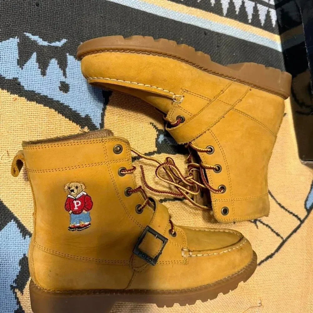 Polo-ralph-lauren Men's Black and Blue Boots